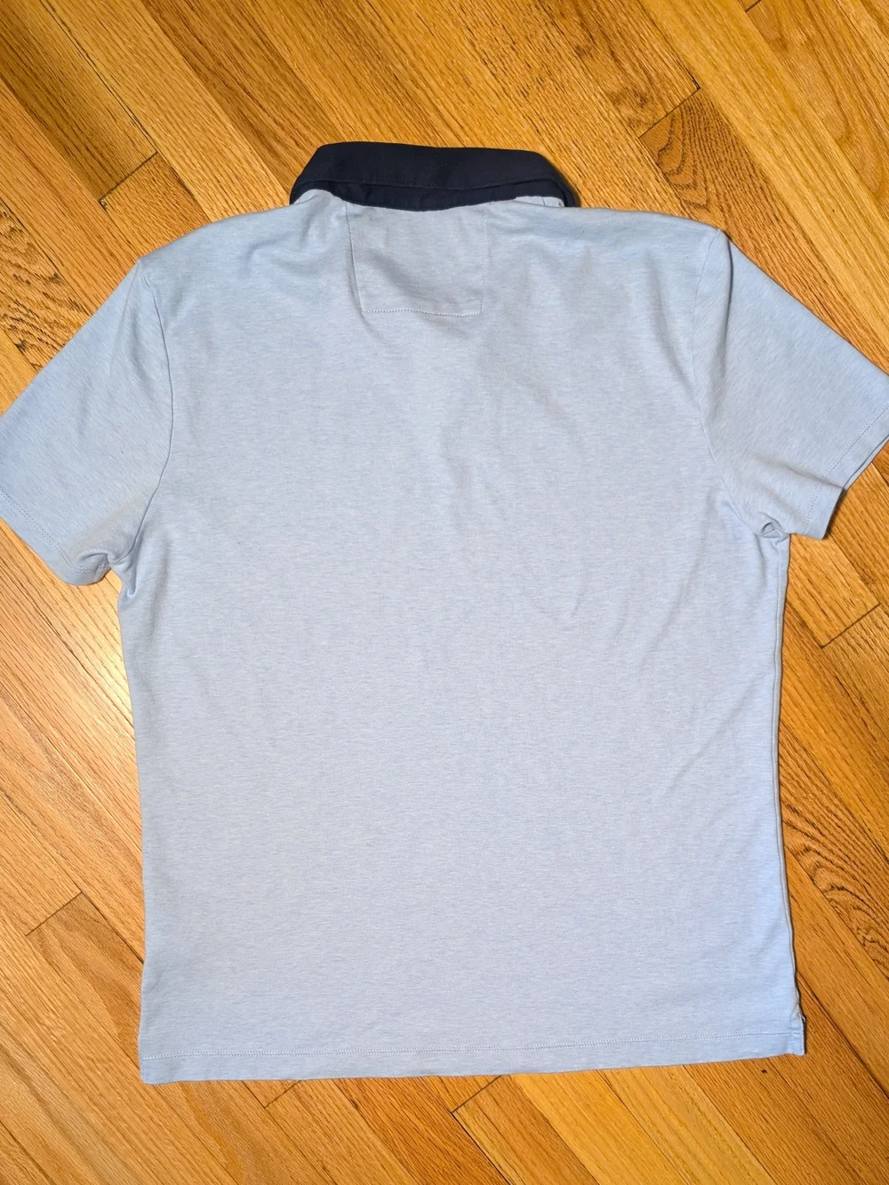 Banana Republic Luxury Touch Men’s Polo Shirt Blue Navy Contrast Collar